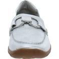 thumbnail image 3 of Easy Spirit Womens Avienta Leather Slip On Loafers Silver 8.5 Medium (B,M), 3 of 3