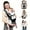 Black, variant on Fxcoia Baby Carrier with Hip Seat, 6-in-1 Adjustable Ergonomic Holder for Newborns and Toddlers, Black