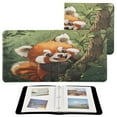 thumbnail image 2 of WOBOGO Red Panda Photo Albums 20 pages large capacity DIY self-adhesive page PU leather cover for family wedding anniversary baby vacation photos 24×11.8in, 2 of 9