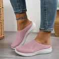 thumbnail image 5 of Willtoo 2026 Tennis Shoes Womens Women's Slip on Flat Shoes Comfortable Knit Loafers Lightweight Nurse Walking Sneakers Pink 8.5 Wide, 5 of 6