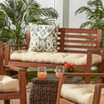thumbnail image 3 of Greendale Home Fashions Stone 51 x 18 in. Outdoor Reversible Tufted Bench Cushion, 3 of 9