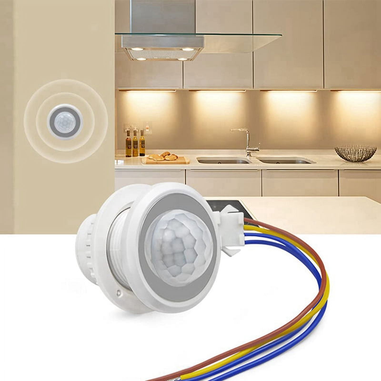 5X Mini Motion Sensor Light Switch 110-220V PIR Sensor Smart Detection Time Delay Adjustable Induction Detector