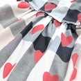 thumbnail image 5 of Kiapeise Toddler Girls Valentine's Day Dress Fly-Sleeve Love Heart Print Dress, 5 of 6