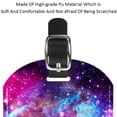 thumbnail image 4 of Square 2Pack PU Leather Abstract Deep Space Cruise Luggage Tag with Privacy Cover and Name ID Tag for Travel Handbags Backpacks Luggage Tags, 4 of 6