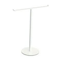 thumbnail image 4 of deevoka T Shape Hand Towel Holder Countertop Towel Stand, Waterproof with Base Hand Towel Stand Standing Towel Bar for Hotel Bathroom white, 4 of 9