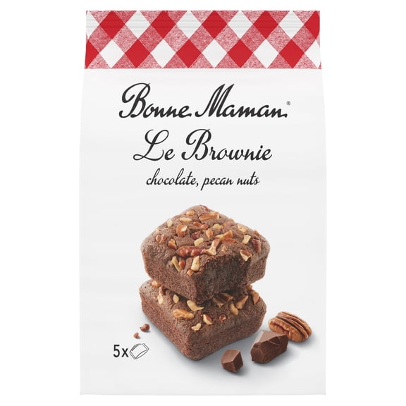 Bonne Maman Chocolate Pecan Brownies 175g, Imported from Britain