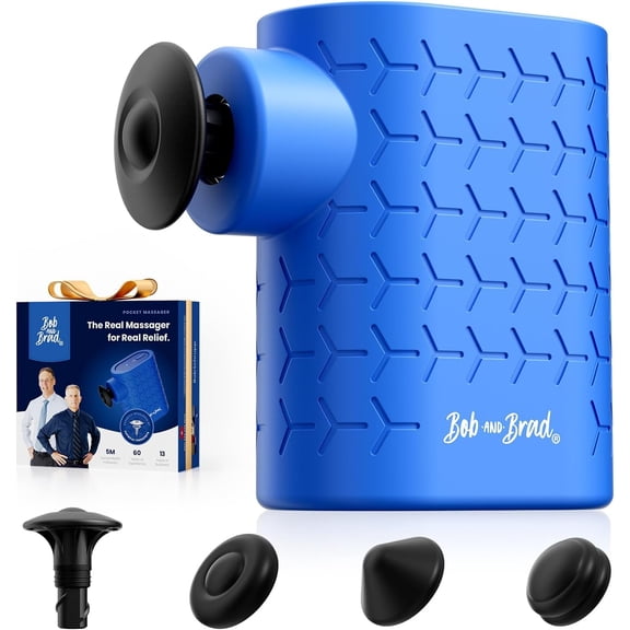 Bob and Brad P5 Mini Massage Gun - Ultra Compact & Portable for Travel Back/Neck/Shoulder Pain Relief, Quiet Percussion, FSA HSA Eligible, Lightweight 0.49lb, Great Gift!