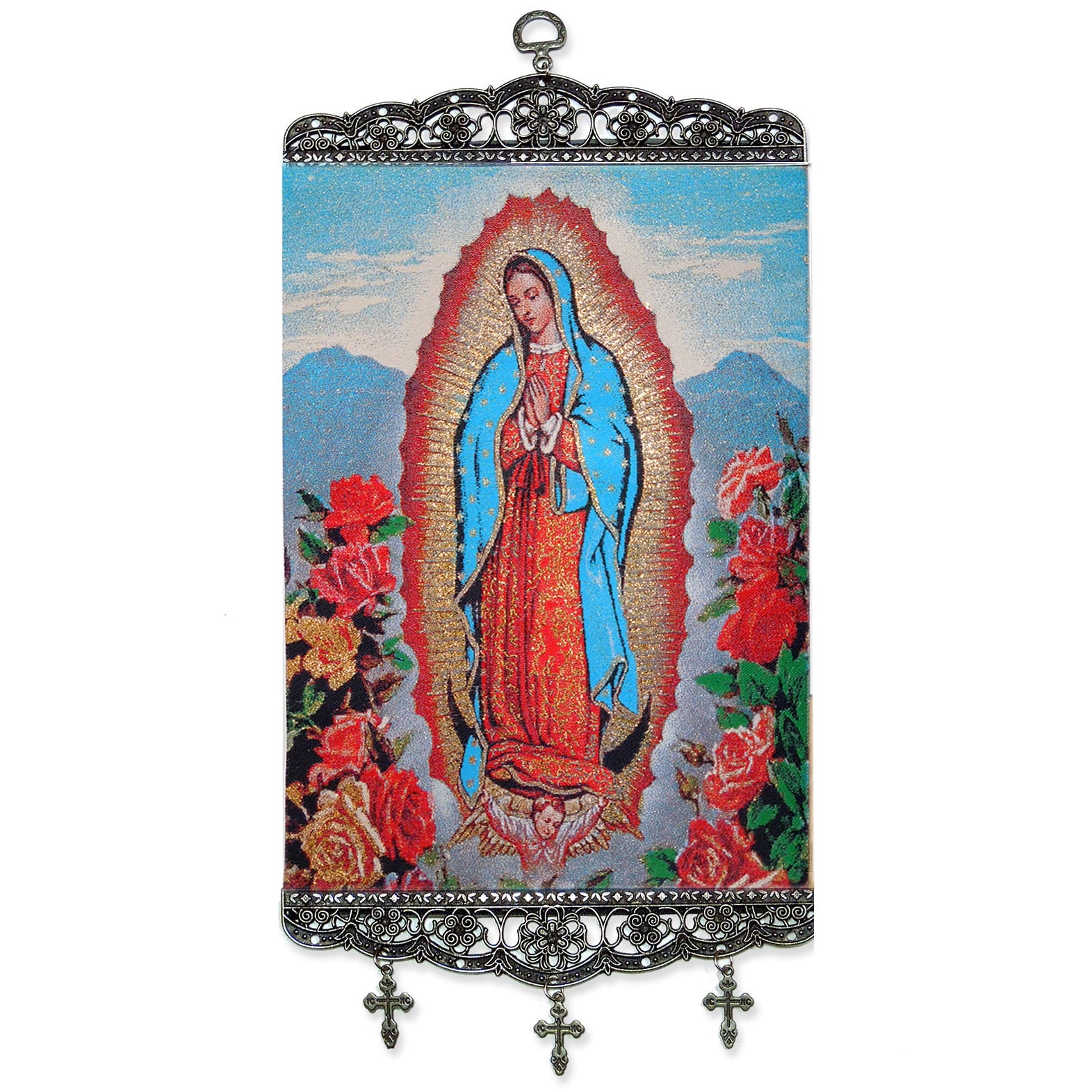 Tapestry Icon Banner Our Lady Of Guadalupe Large Size Tapestry Icon