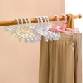thumbnail image 4 of 5PCS Pearl coat rack cat dog clothes brace pet coat rack cute mini small clothes hanging coat rack plastic (25cm-pink,5 PCS), 4 of 7