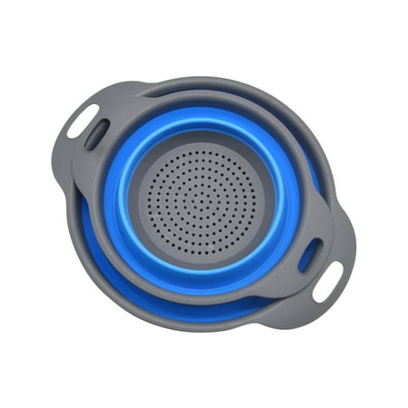 

Tepsmf Sink Strainer Silicone Folding Basket Creative Retractable Silicone Fruit Vegetable Colander Kitchen Storage Gadgets Thumb Hooks