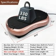 RAVS Gold Exercise Workout Fitness Plateform Vibration Plate with