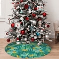 thumbnail image 5 of Lsque Jungle Leopard Print Christmas Tree Skirt, Tree Skirt with Ties or Velcro, Perfect for Holiday Decorations, Halloween, and New Year-30", 5 of 7