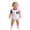 White, variant on Glisme 4Th Of July Toddler Boys Romper Striped Star Print Short Sleeve Crew Neck Onesie Summer Independence Day Breathable Boys Jumpsuits Size 9-12 Months White