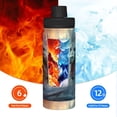 thumbnail image 5 of Yiaed White And Red Storm Dragon Print Sports Insulated Kettle Bottle Reusable Stainless Steel Insulated Cup, Outdoor Portable Casual Stainless Steel Insulation Cup, 5 of 7