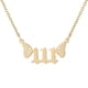 thumbnail image 1 of Joyería de Acero Inoxidable Mujeres Luz Ángel Número Colgante Collar 000 999, 1 of 6