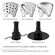 thumbnail image 3 of Procesador de alimentos Panasonic, picador eléctrico de verduras para preparación rápida de alimentos, 5 accesorios para triturar, batir, picar, picar, moler, amasar, triturar y rebanar, con capacidad, 3 of 5
