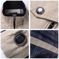 thumbnail image 3 of Veste Bomber Homme Mode Décontractée Coupe-Vent Veste Manteau Homme Printemps Automne Veste Militaire Homme, 3 of 6