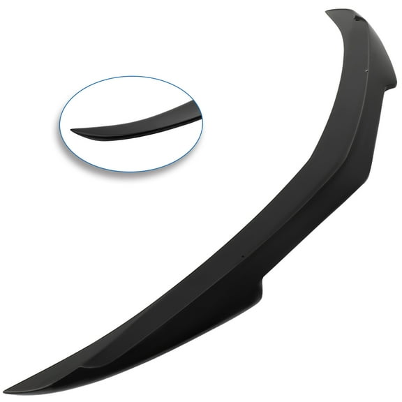 ECCPP V Style Rear Trunk Spoiler Wing ABS fit for 2014-2018 for Cadillac ATS Spoiler Wing Glossy Black Rear Trunk Lip Spoiler