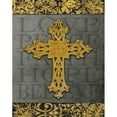 thumbnail image 3 of Williams, Todd 12x14 Black Modern Framed Museum Art Print Titled - Gold Cross II, 3 of 5