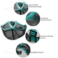 thumbnail image 3 of Short Snout Dog Muzzles- Adjustable Breathable Mesh Bulldog Muzzle for Biting Chewing Barking Dog Mask(Green), 3 of 6
