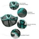 thumbnail image 3 of Bozales para perros de hocico corto: bozal ajustable de malla transpirable para bulldog, para morder, masticar, ladrar (verde), 3 of 6