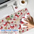 thumbnail image 4 of Long Mouse Pads for Desk,Beige Christmas Santa and Gift Pattern Desk Mats on Top Of Desks, Desk Mouse Pad Extra Large with 3mm Non-Slip Base and Stitched Edge for Gaming,Office,Work,Home 31.5x11.8in, 4 of 5