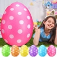 thumbnail image 5 of Inflatable Easter Eggs Giant Blow Up Colorful Egg Outdoor Yard Garden Decoration Spring Party Supplies Kids Play Toy Lawn Ornament Egg Hunt Prop Photo Prop 1pc, 5 of 5