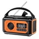 thumbnail image 1 of Radio Meteorológica Solar con Manivela Manual de 12000 MAh AM/FM/NOAA, Alarma SOS de Emergencia, Lámpara de Lectura para Acampar Al Aire Libre, Color Naranja., 1 of 5