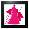 thumbnail image 1 of women posture shadow Black Square Frame Picture Wall Tabletop, 1 of 3