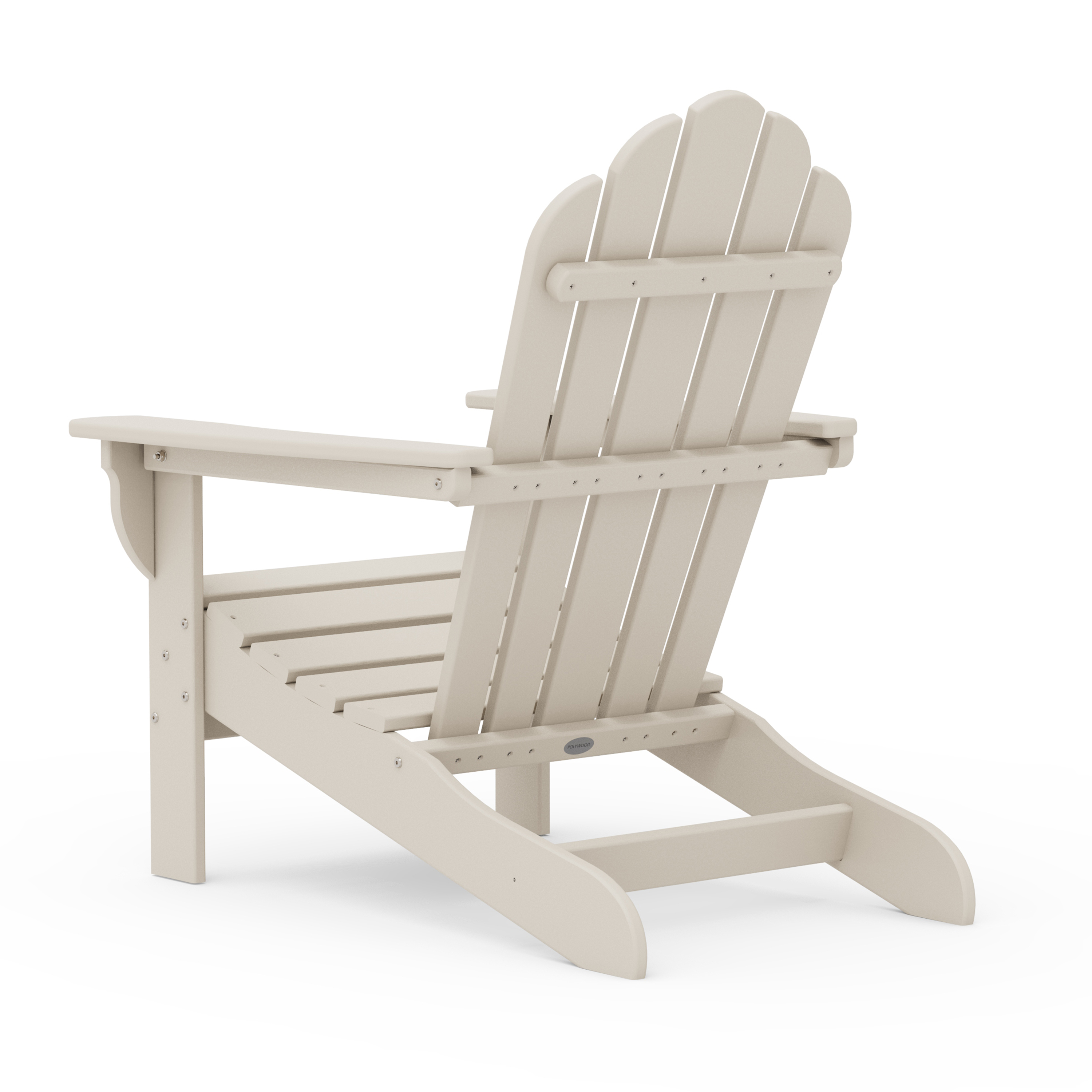 Better Homes & Gardens by POLYWOOD Southlake Outdoor Flowerback HDPE Adirondack Chair, Patio Seat, Weather Resistant, Sand