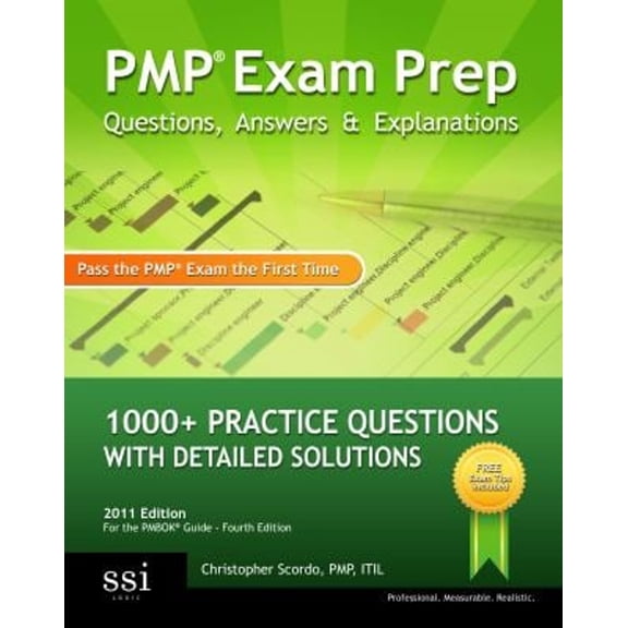 Pre-Owned PMP Exam Prep Questions, Answers, and Explanations : 1000+ PMP Practice Questions with Detailed Solutions (Paperback) 9780982576809