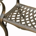 thumbnail image 4 of Oakland Living Ornate Traditional Outdoor Cast Aluminum Patio Dining Chair Bronze, 4 of 5