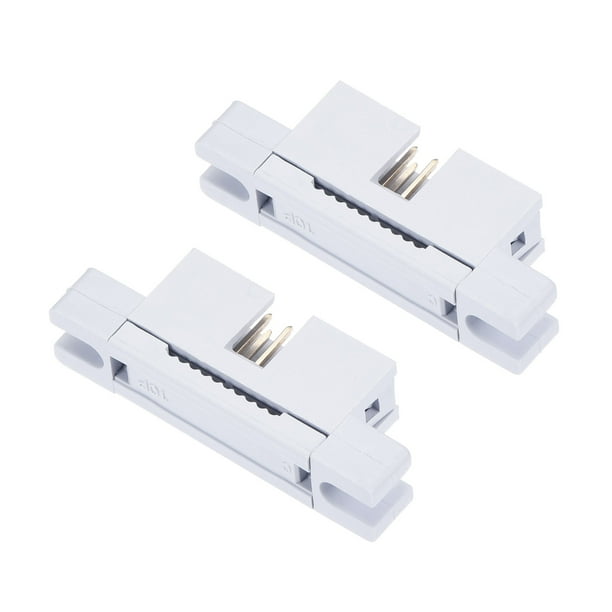 Uxcell 10P Dual Rows 2.54mm IDC Male Transition Plug for Flat Ribbon