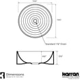 thumbnail image 4 of Karran Usa VC-425-WH Valera 16-1/8" Circular Vitreous China Vessel Bathroom Sink - White, 4 of 5