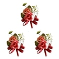 thumbnail image 3 of Guardurnaity Flor artificial de boda de larga duración - de ramillete de boda de bajo mantenimiento rojo Type1 NO1, 3 of 6