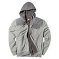 thumbnail image 3 of The American Outdoorsman Sherpa Lined Hoodie with Zipper and Pockets, Insulated Layer for Hiking and Camping in Cold Weather (Gym Grey Heather, Medium), 3 of 5
