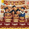 thumbnail image 6 of 2026 Graduation Party decorations, Party Napkins Disposable with Red and Gold decorative designs, Graduation Table decorations 2026 for Grad Party, Graduation 2026 Festive Table, 6 of 7