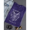 thumbnail image 3 of Krampus Made Me Do It Scary Christmas Women's T-shirt, 3 of 4