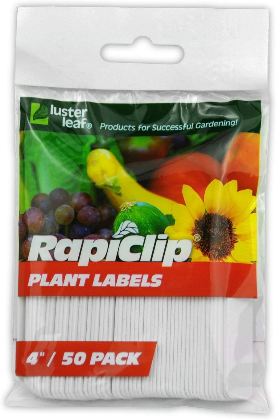 9 Markers Miracle Gro SMG12136W 30 Pack 4" White Plastic Plant Labels 