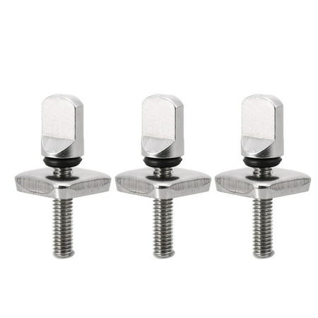 

2PCS / 3PCS Tool-free Stainless Steel Longboard Fin Screws and Plate No Tool Surfboard Screws