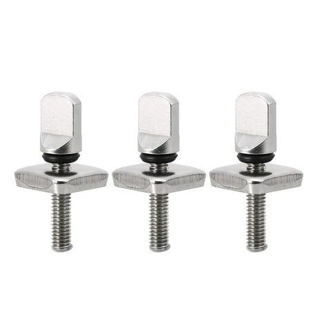 2PCS / 3PCS Tool-free Stainless Steel Longboard Fin Screws and Plate No Tool Surfboard