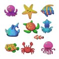 thumbnail image 3 of 10 pegatinas antideslizantes para bañera, pegatinas autoadhesivas para baño de vida marina (001) Likrtyny Libre de BPA, 3 of 8