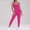 Hot Pink Jumpsuits for Women, variant on Olyvenn Womens Workout Rompers Jumpsuits Seamless Ribbed Yoga Gym One Piece Sleeveless Square Neck Tank Top Leggings Shapewear Coffee 6