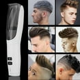 thumbnail image 1 of Rwvbm Silent Hair Clipper with Suction USB Rechargeable Ceramic Blade Automatic Length Adjustment 5W Power 40 Min Runtime for Men & Includes Charging Cable, 1 of 9