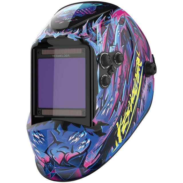 Casco de soldadura YESWELDER LYG-M800H-CP con energía solar, oscurecimiento automático