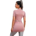 thumbnail image 2 of Maillot de Bain pour Femmes, Combinaison à Manches Courtes, Fermeture Éclair devant, 3 Pcs, 4TG, 2 of 5