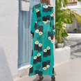 thumbnail image 3 of Sushi-Licious! Women's Long Dress Long Sleeves Dress Vintage Dresses Party Maxi Dress High Waist Dress, 3 of 4