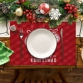 thumbnail image 4 of Hbdhejl Sets de Table Imperméables Rouges de Noël pour Table à Manger 32 X 21 cm Saisonnier Hiver Flocons de Neige Vacances Lavables, 4 of 4