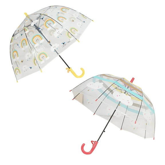 GASTROPOD 2Pcs Kids Umbrella,Playful and Practical Umbrella for Kids,Convenient Storage Hook Mini Umbrella,Style1