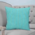 thumbnail image 4 of Pillow Covers 18x18 Set of 2, Modern Striped Throw Pillow Covers Decorative Couch Cushion Cover, Geometric Abstract Minimalist Microfiber Soft Square Pillowcases for Bedroom Living Room Sofa, 4 of 7